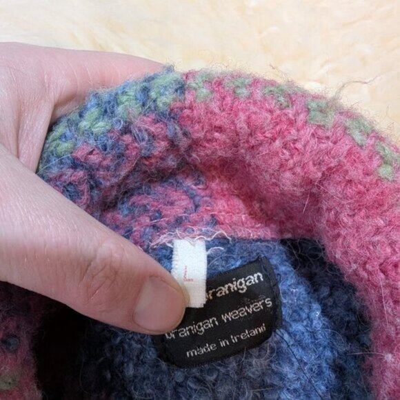 John Branigan Branigan Weavers Multicolor Poncho Sweater Size Large - Picture 6 of 8